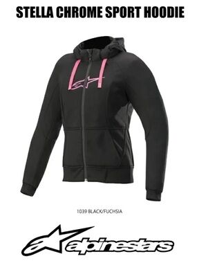 Alpinestars Women's Stella Chrome
Sport Hoodie - black/ fuchsia. 💕🖤